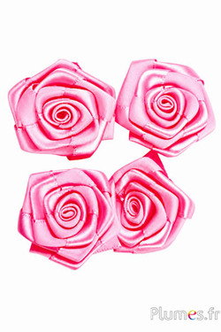 Satinblumen - Ø 4 cm - rosa